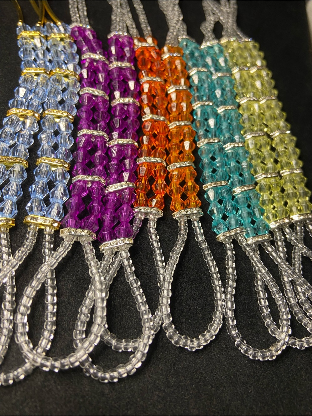 Crystal Beaded Bare Foot Sandals- Assorted Colors